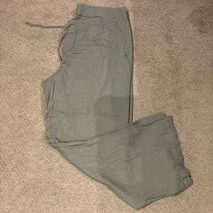 Old Navy Wide Leg Linen Trousers / Size: L